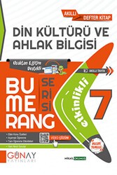 7. Sınıf Din Kültürü ve Ahlak Bilgisi Bumerang Serisi Etkinlikli Akıllı Defter - Günay Yayınları