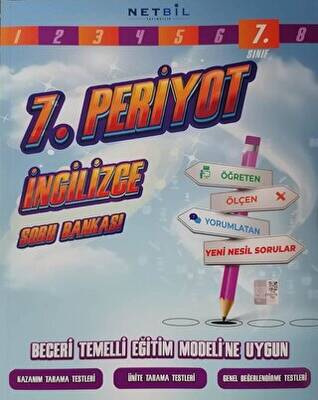 Netbil Yayıncılık 7. Sınıf İngilizce Periyot Soru Bankası - 1