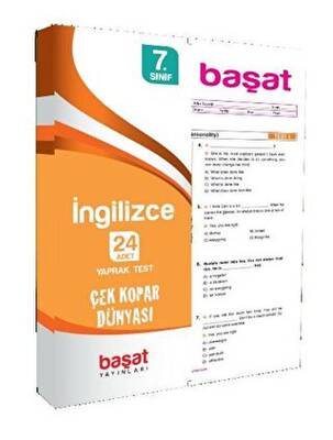 Başat Yayınları 7. Sınıf İngilizce Yaprak Test - 1