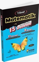 Aydın Yayınları 7. Sınıf Matematik 15 Deneme - Aydın Yayınları