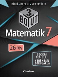 Tudem Yayınları - Bayilik 7. Sınıf Matematik 3 Boyut - Tudem Yayınları - Bayilik