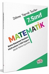Editör Yayınevi 7. Sınıf Matematik Dökme Yaprak Testler - Editör Yayınevi