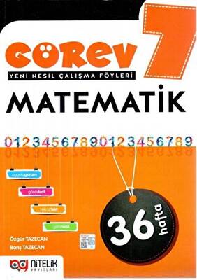 Nitelik Yayınları - Bayilik 7. Sınıf Matematik Görev Yeni Nesil Çalışma Föyleri - 1