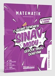 7. Sınıf Matematik Sınav Modu 15 Deneme - Pruva Akademi
