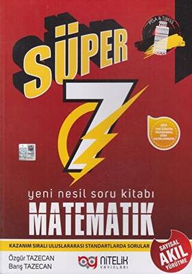 Nitelik Yayınları - Bayilik 7. Sınıf Matematik Süper Yeni Nesil Soru Kitabı - 1