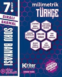 Kriter Akademi 7. Sınıf Milimetrik Türkçe Soru Bankası - Kriter Akademi