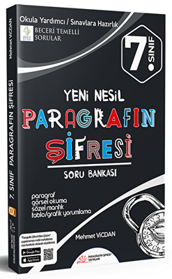 Paragrafın Şifresi Yayınları 7. Sınıf Paragrafın Şifresi Soru Bankası - 1