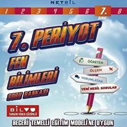 Netbil Yayıncılık 7. Sınıf Periyot Fen Bilimleri Soru Bankası - Netbil Yayıncılık