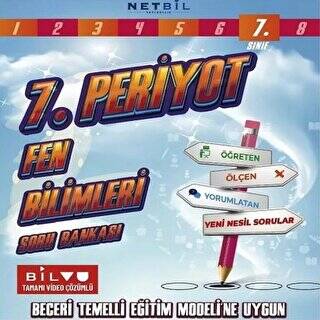 Netbil Yayıncılık 7. Sınıf Periyot Fen Bilimleri Soru Bankası - 1