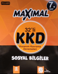 7. Sınıf Sosyal Bilgiler 32`li Haftalık Maximal Kazanım Kavrama Denemeleri - Artı Zeka Yayınları