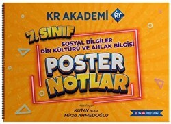 7. Sınıf Sosyal Bilgiler - Din Kültürü ve Ahlak Bilgisi Poster Notlar - KR Akademi Yayınları