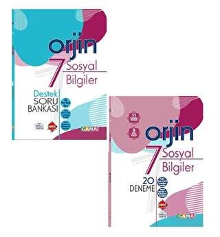 Gama Yayınları 7. Sınıf Sosyal Destek Soru Bankası + 20 Deneme - 1