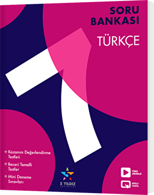 5 Yıldız Yayınları 7. Sınıf Türkçe Soru Bankası - 1