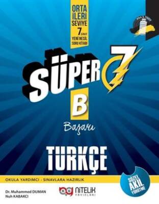 Nitelik Yayınları - Bayilik 7. Sınıf Türkçe Süper Soru Bankası - 1