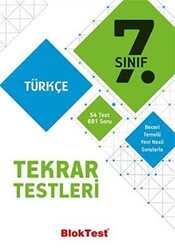Tudem Yayınları - Bayilik 7. Sınıf Türkçe Tekrar Testleri - Tudem Yayınları - Bayilik