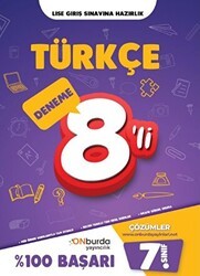 ONburda Yayınları 7. Sınıf Türkçe Yeni Nesil Branş Denemeleri - ONburda Yayınları