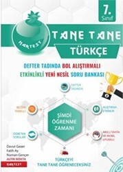 Nartest Yayınevi 7. Sınıf Türkçe Yeşil Defter Tadında Tane Tane - Nartest Yayınevi