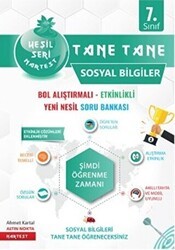 Nartest Yayınevi 7. Sınıf Yeşil Tane Tane Sosyal Bilgiler Soru Bankası - Nartest Yayınevi