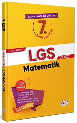 Editör Yayınevi 7. Sınıflar için LGS Matematik Giriş Seviyesi - 1
