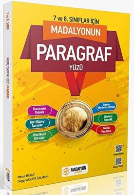 Madalyon Yayınları 7 ve 8. Sınıflar için Madalyonun Paragraf - Mantık Yüzü - 1