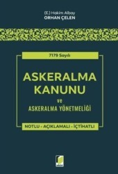 7179 Sayılı Askeralma Kanunu ve Askeralma Yönetmeliği - Adalet Yayınevi