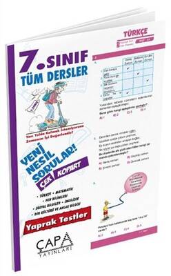 Çapa Yayınları 7. Sınıf Tüm Dersler Yaprak Test - 1