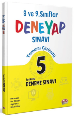 8-9. Sınıf Deneyap Tamamı Çözümlü 5 Deneme Sınavı - 1