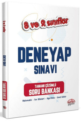8-9. Sınıf Deneyap Tamamı Çözümlü Soru Bankası - 1