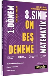 Startfen Yayınları 8. Sınıf 1. Dönem 15`li Matematik Denemesi - Startfen Yayınları