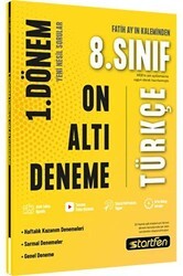 Startfen Yayınları 8. Sınıf 1. Dönem 16`lı Türkçe Denemesi - Startfen Yayınları