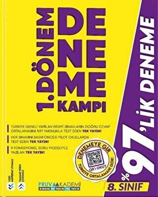 Pruva Akademi 8. Sınıf 1. Dönem Deneme Kampı - 1