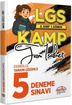 8. Sınıf 1. Dönem LGS Kamp Tam İsabet Fasiküllü Tamamı Çözümlü 5 Deneme Sınavı - 1