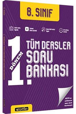 Startfen Yayınları 8. Sınıf 1. Dönem Tüm Dersler Soru Bankası - 1