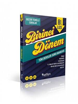 Netfen Yayınları 8. Sınıf 1. Dönem Tüm Dersler Soru Bankası - 1
