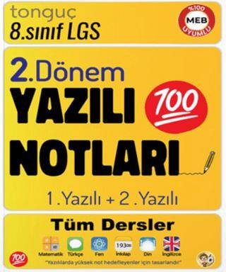 8. Sınıf Yazılı Notları 2. Dönem 1 ve 2. Yazılı - 1