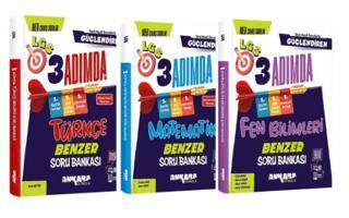 8. Sınıf 3 Adımda Matematik - Türkçe - Fen Bilimleri Benzer Soru Bankası Seti - 1