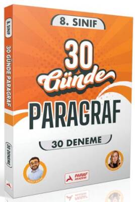 8. Sınıf 30 Günde 30 Paragraf Denemesi - 1