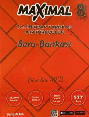 8. Sınıf Maximal İnkılap Tarihi ve Atatürkçülük Soru Bankası - 1