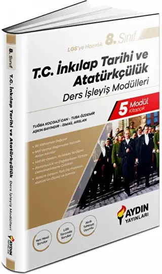 Aydın Yayınları 8. Sınıf Aydın İnkılap Tarihi ve Atatürkçülük Ders İşleyiş Modülleri - Aydın Yayınları