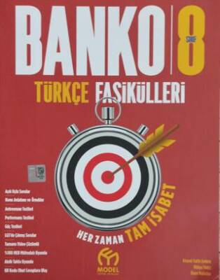 8. Sınıf Banko Türkçe Fasikülleri - 1