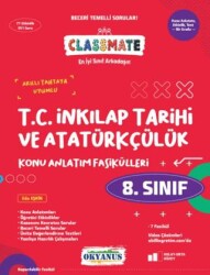8. Sınıf Classmate T.C. İnkılap Tarihi ve Atatürkçülük Konu Anlatım Fasikülleri - Okyanus Yayınları