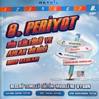Netbil Yayıncılık 8. Sınıf Din Kültürü ve Ahlak Bilgisi Periyot Soru Bankası - 1