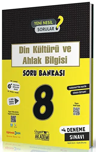 Üçgen Yayıncılık 8. Sınıf Din Kültürü ve Ahlak Bilgisi Soru Bankası - Üçgen Yayıncılık