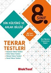 Tudem Yayınları - Bayilik 8. Sınıf Din Kültürü ve Ahlak Bilgisi Tekrar Testleri - Tudem Yayınları - Bayilik