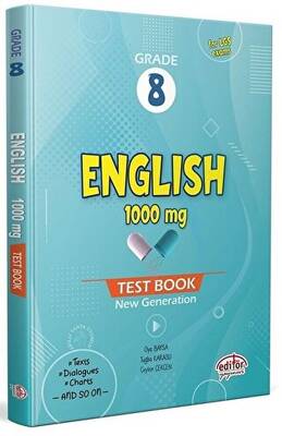 Editör Yayınevi 8. Sınıf English 1000 MG Test Book - 1