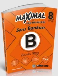 8. Sınıf Fen Bilimleri B Maximal Bire Bir MEB Soru Bankası - Artı Zeka Yayınları