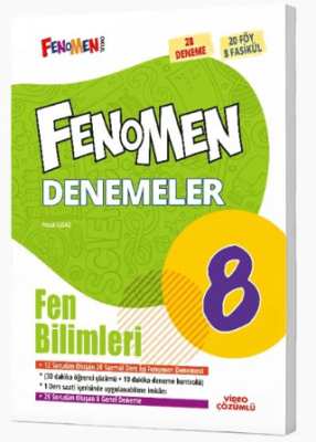 Gama Yayınları 8. Sınıf Fen Bilimleri Fenomen 12 Genel Deneme - 1