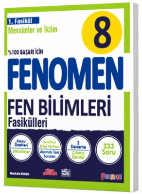 Fenomen Yayınları 8. Sınıf Fen Bilimleri Fenomen Mevsimler ve İklim 1. Fasikül Gama Yayınları - 1