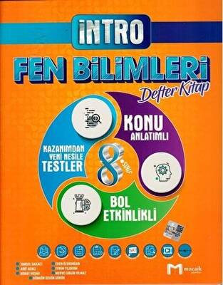 Mozaik Yayınları 8. Sınıf Fen Bilimleri İntro Defter - 1