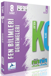8. Sınıf Fen Bilimleri Kolay Orta Branş Deneme - 1. Kitap - Paraf Yayınları